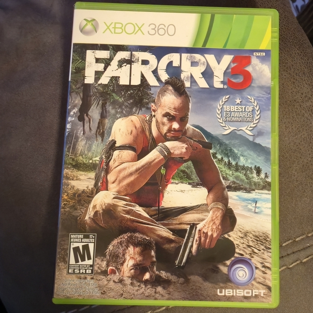Ubisoft Far Cry 3 Xbox 360 Video Game Mature Rating Open World Action FPS NTSC